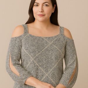 Juicy Couture Gray A-Line Skirt